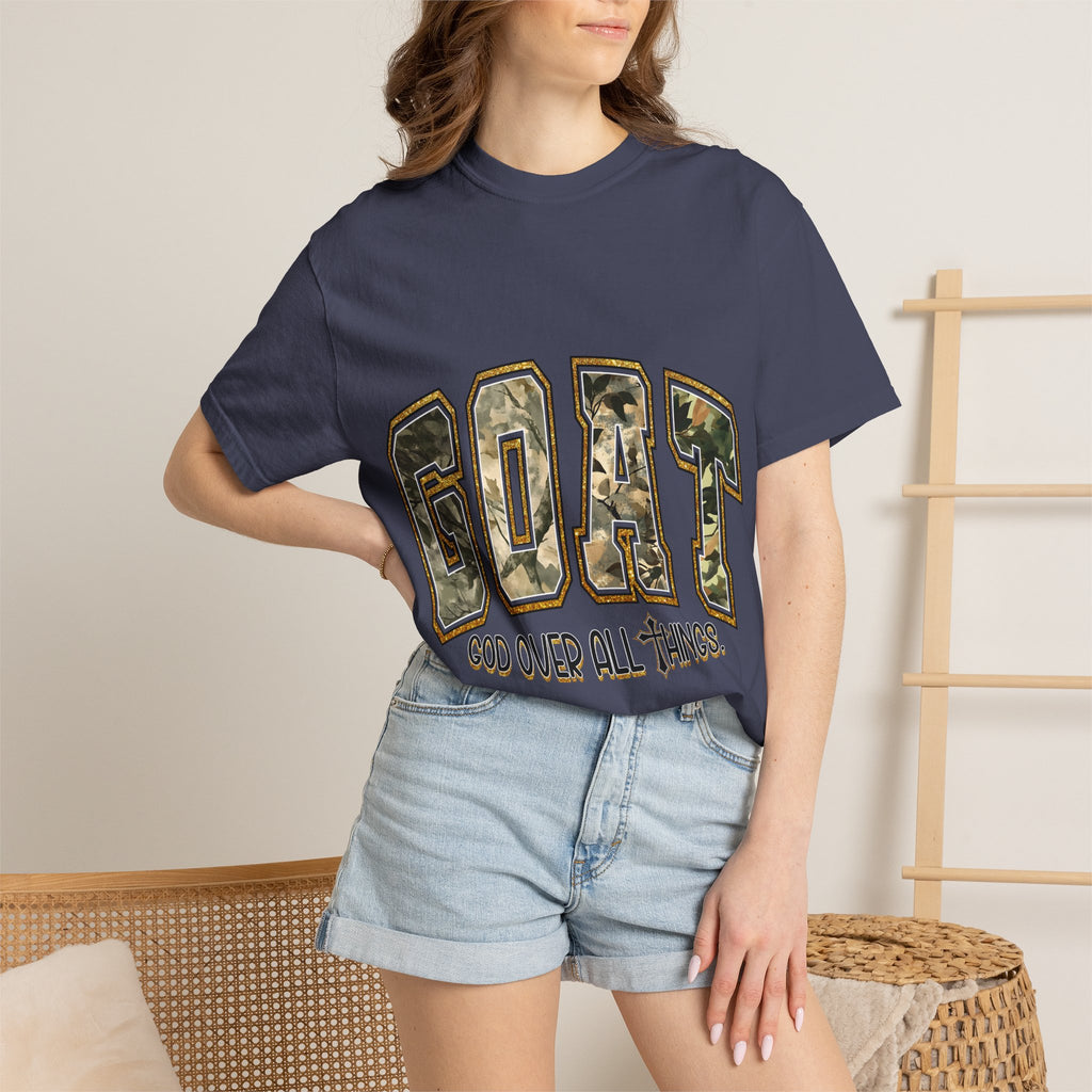GOAT "God Over All Things" Camo Graphic T-Shirt