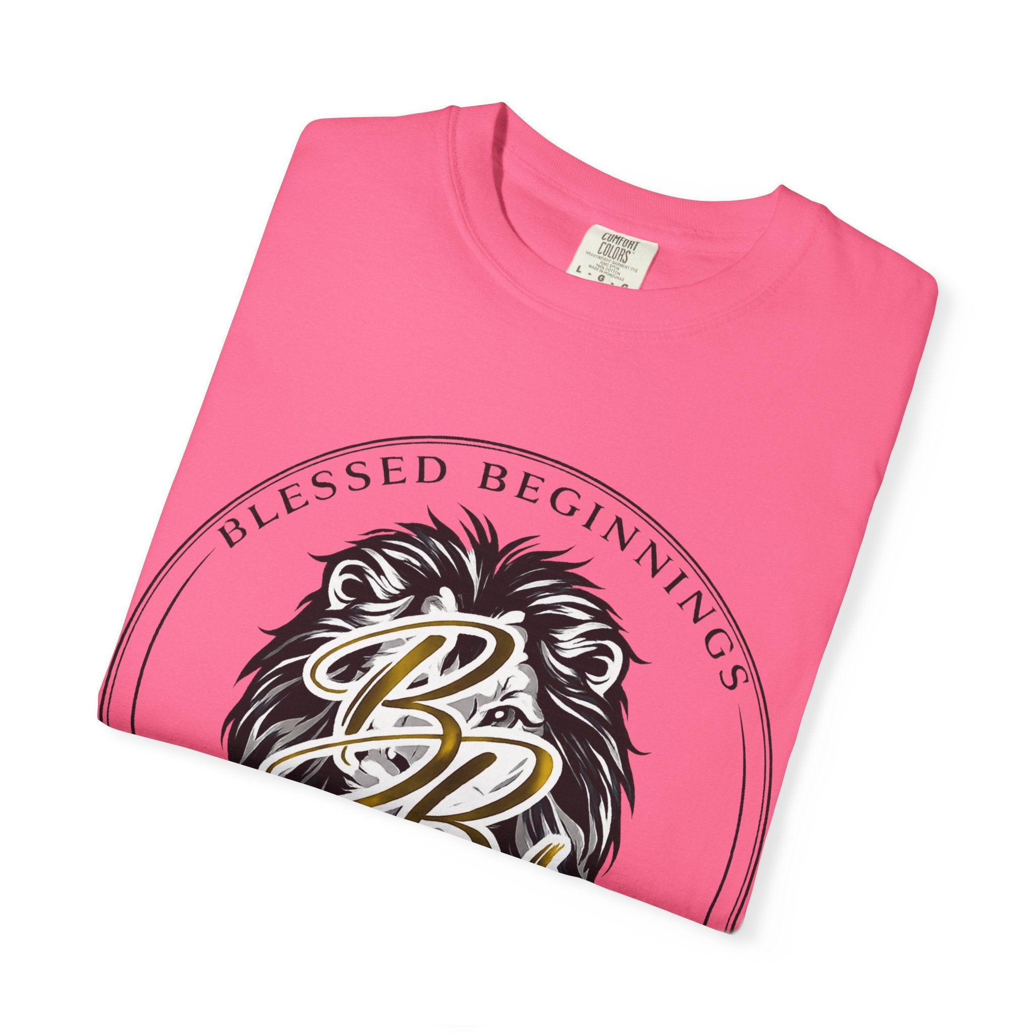 Blessed Beginnings Lion Graphic T-Shirt