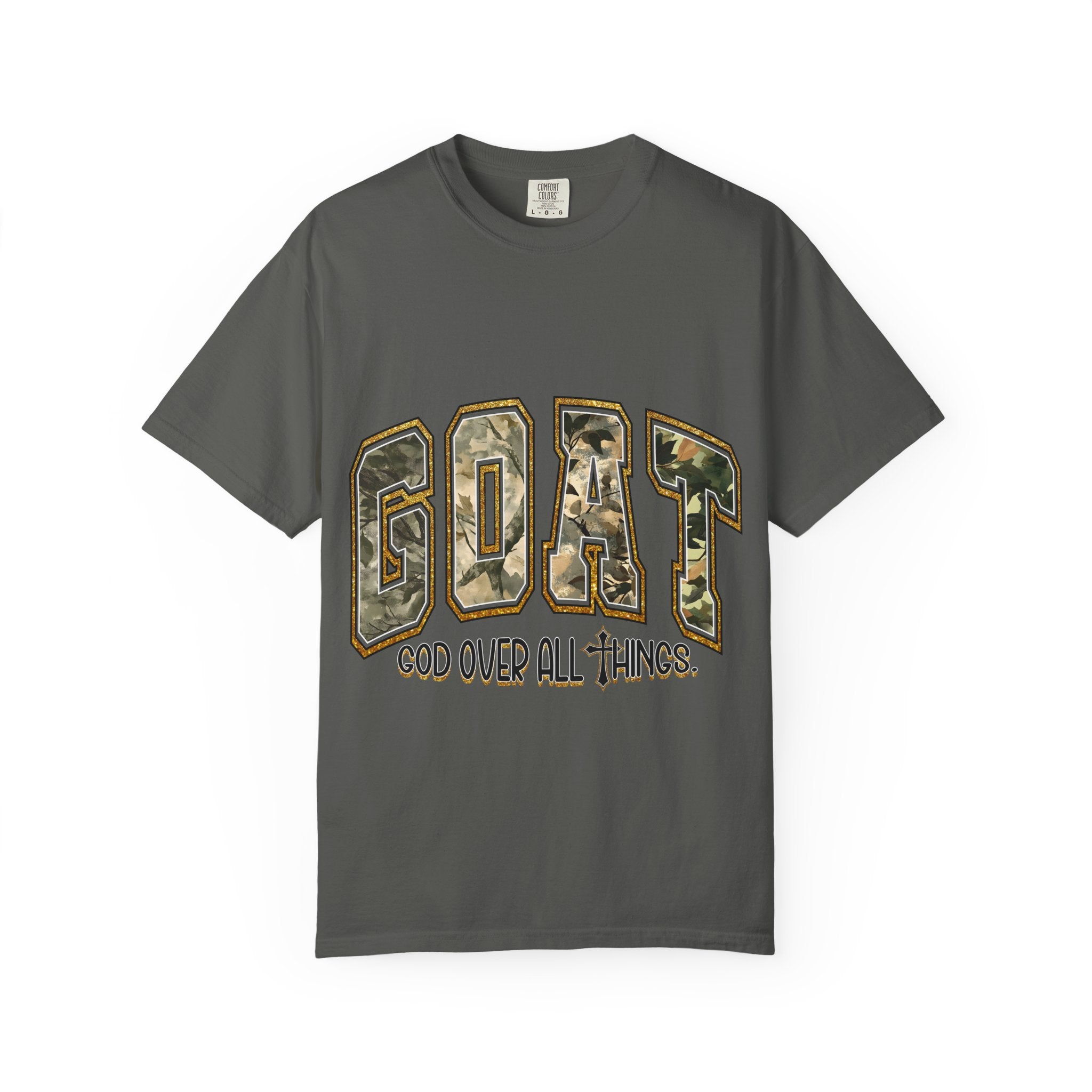 GOAT "God Over All Things" Camo Graphic T-Shirt