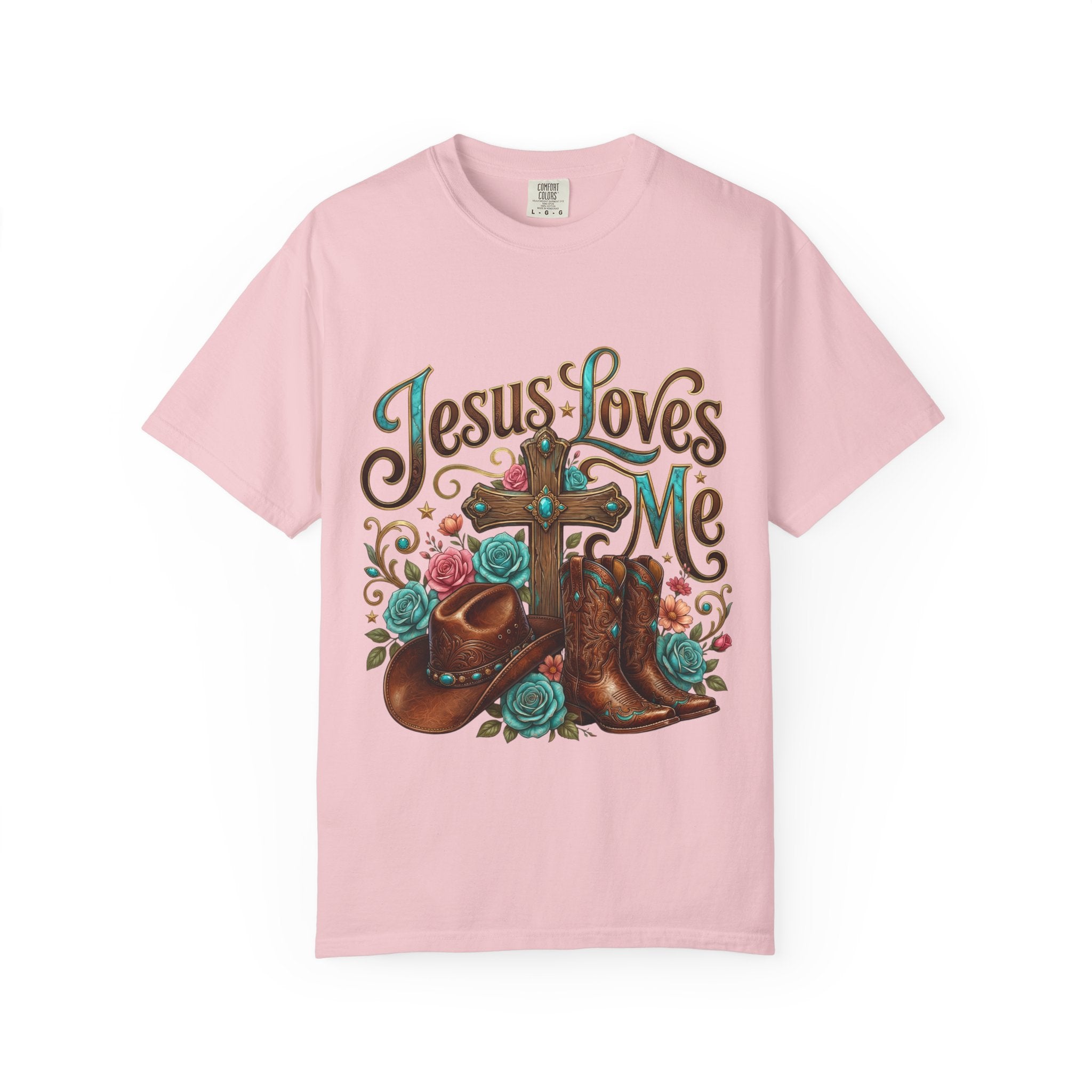 Western Cross, Cowboy Boots & Hat Christian tee