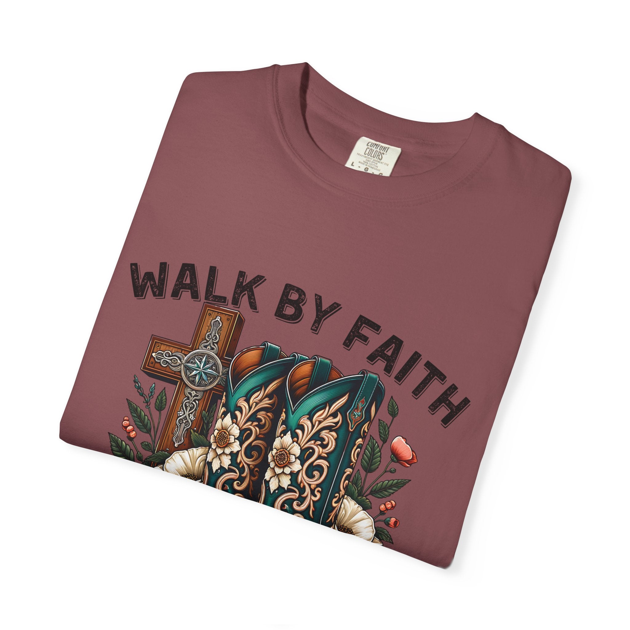 Christian Cross & Cowboy Boots Tee