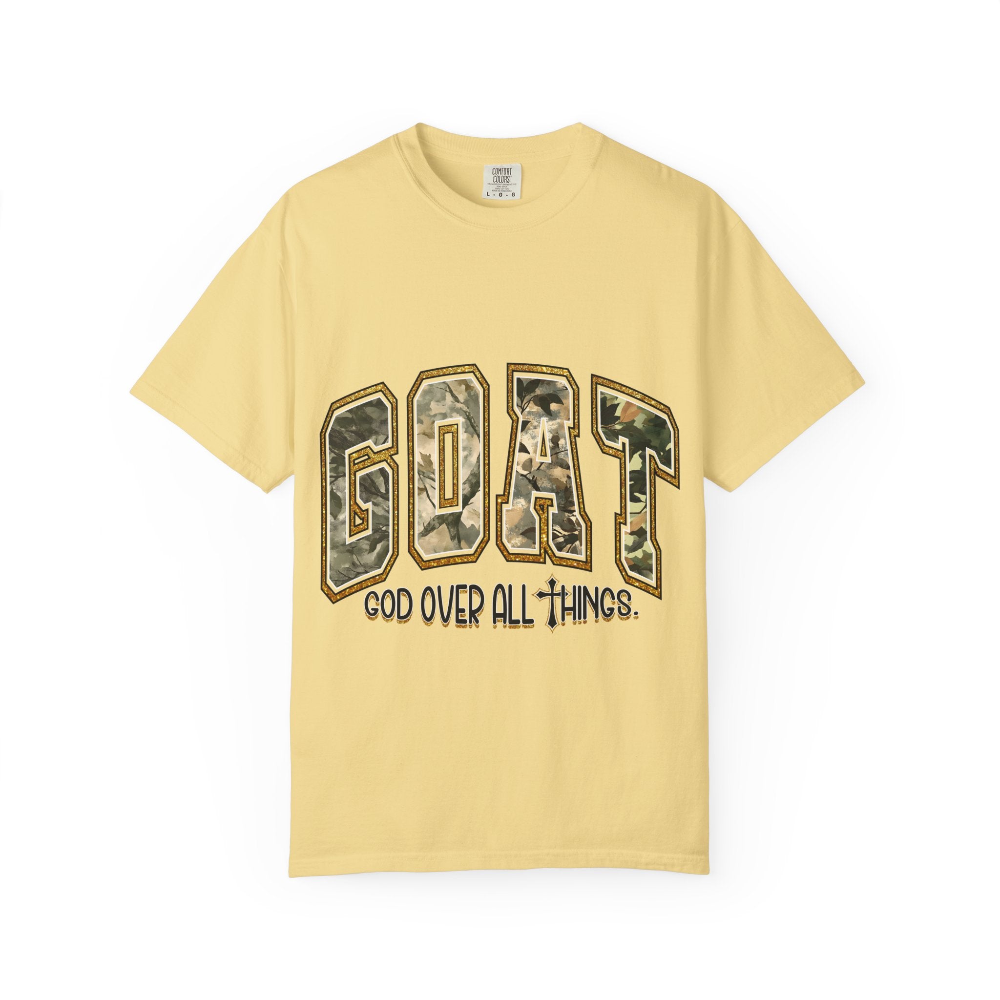 GOAT "God Over All Things" Camo Graphic T-Shirt