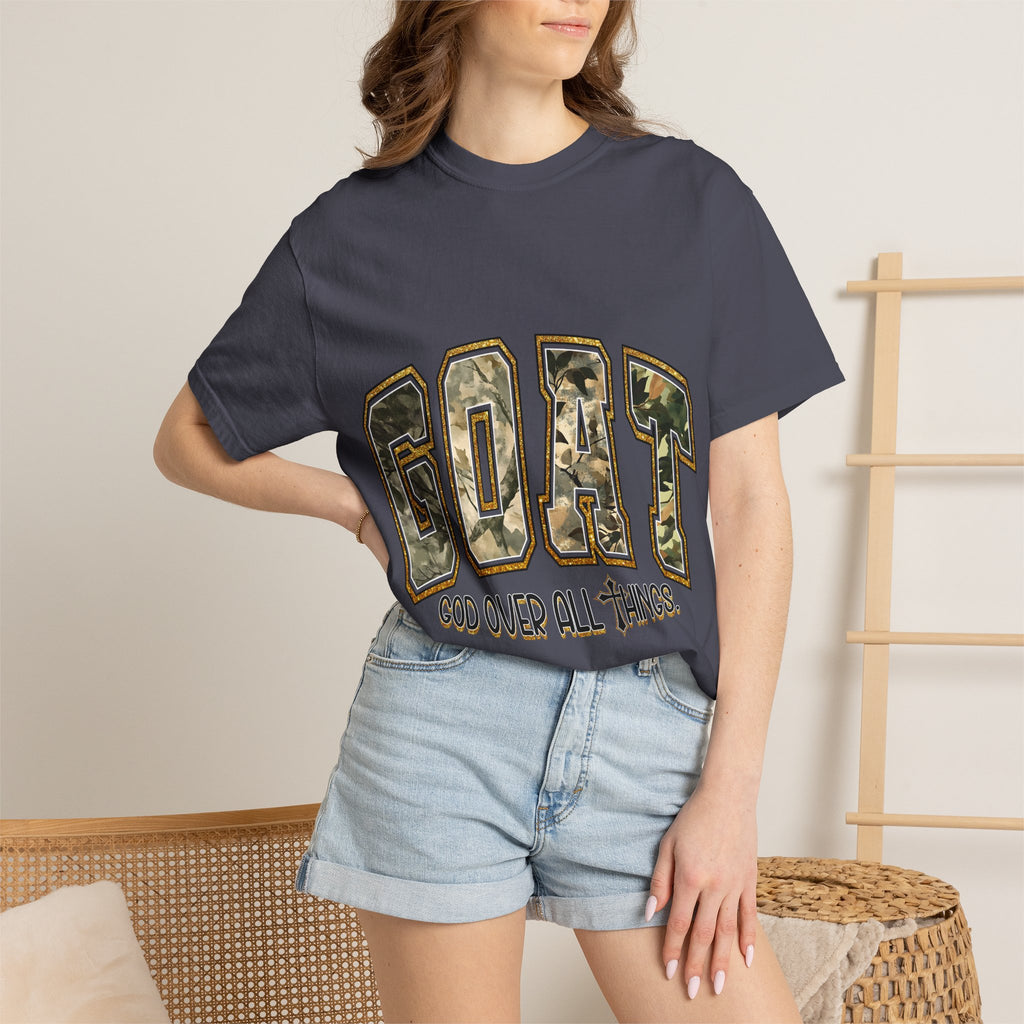 GOAT "God Over All Things" Camo Graphic T-Shirt