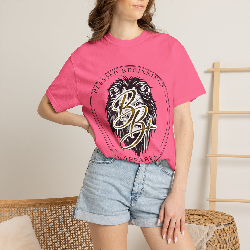 Blessed Beginnings Lion Graphic T-Shirt
