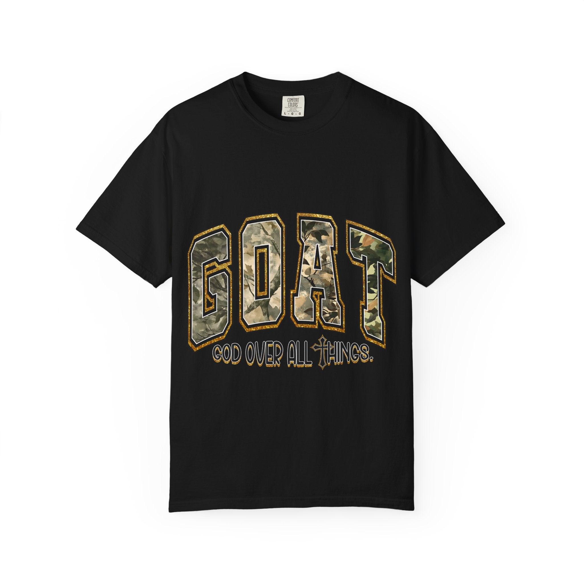 GOAT "God Over All Things" Camo Graphic T-Shirt