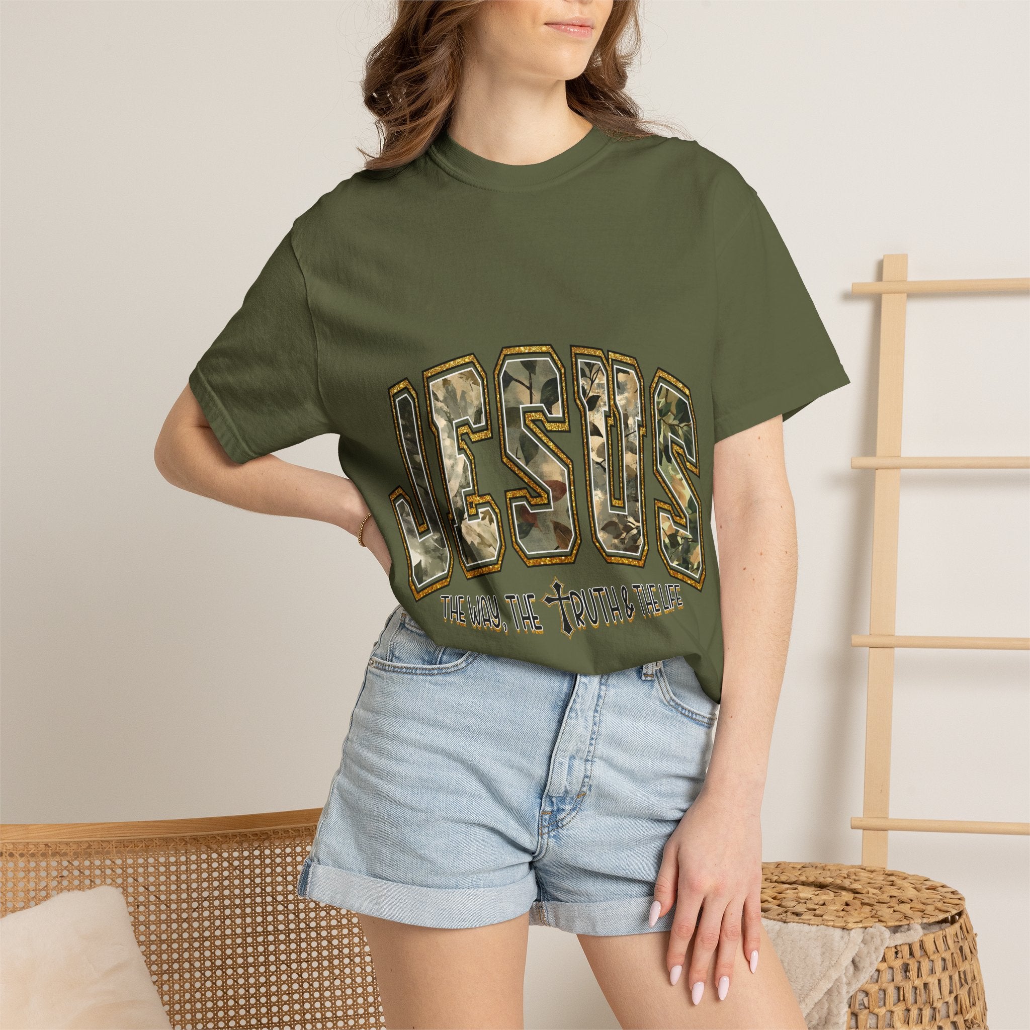 Jesus Camo Graphic Tee
