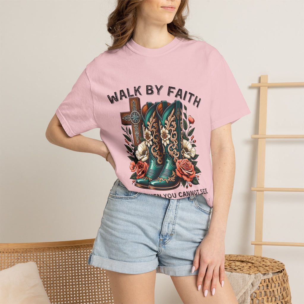 Christian Cross & Cowboy Boots Tee