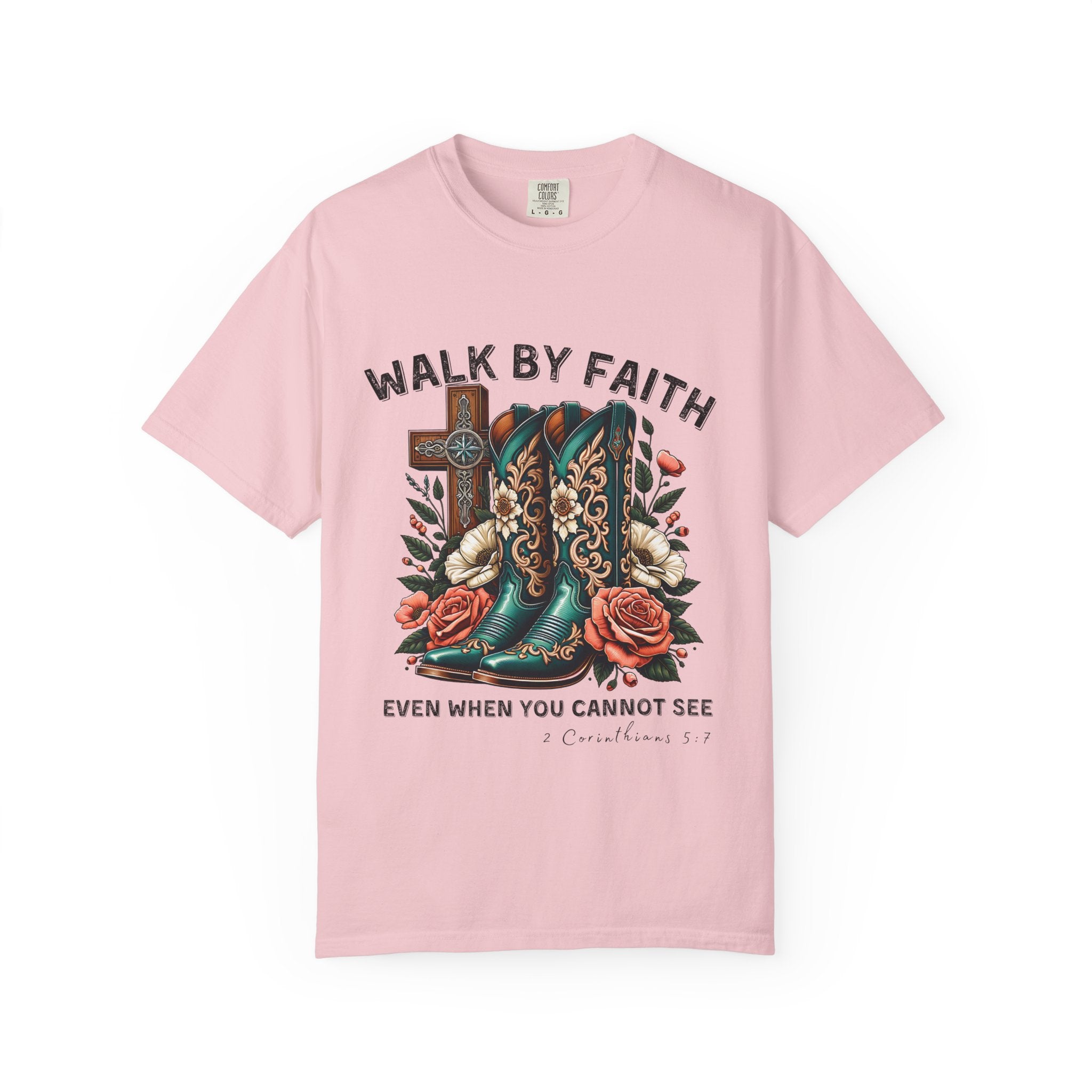 Christian Cross & Cowboy Boots Tee
