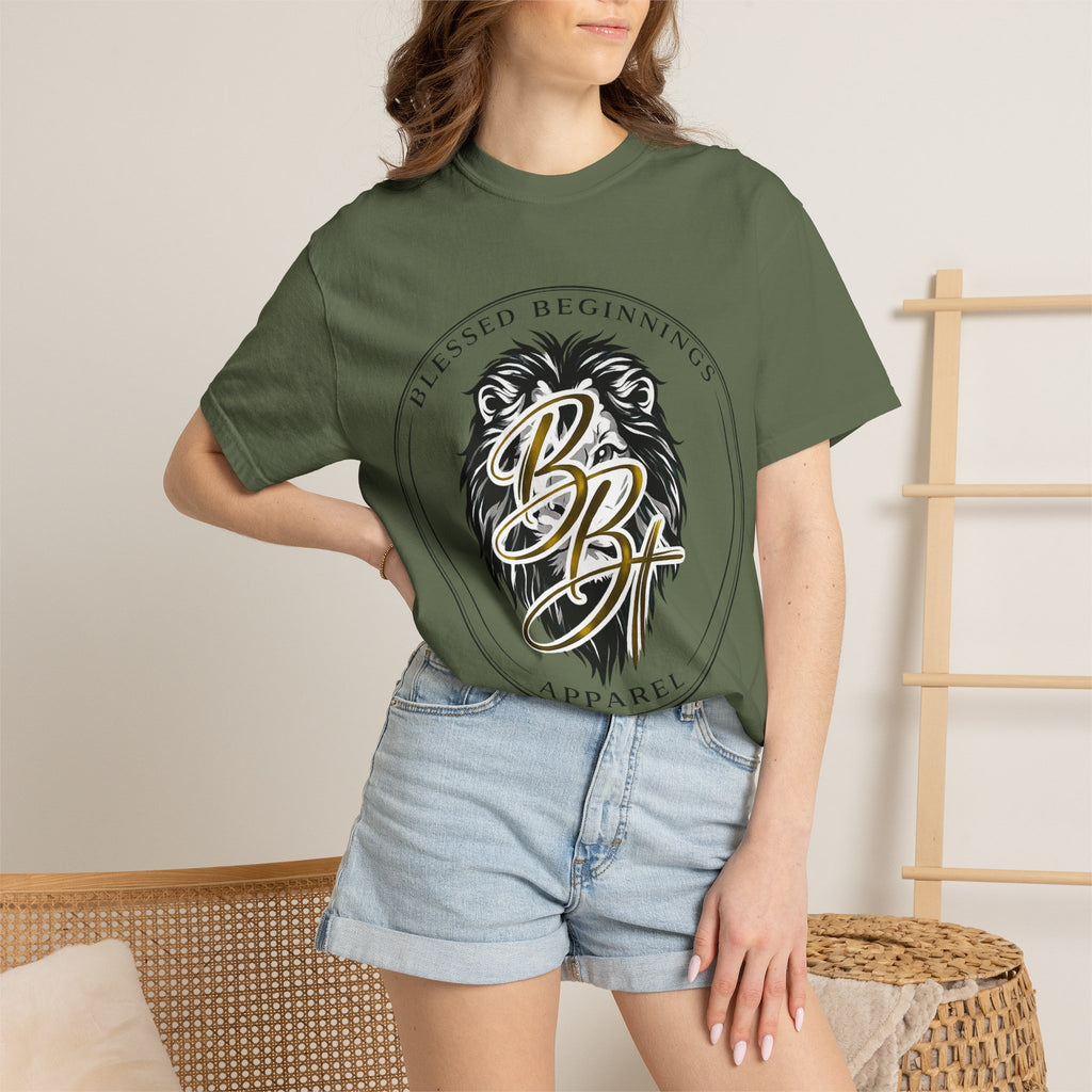 Blessed Beginnings Lion Graphic T-Shirt